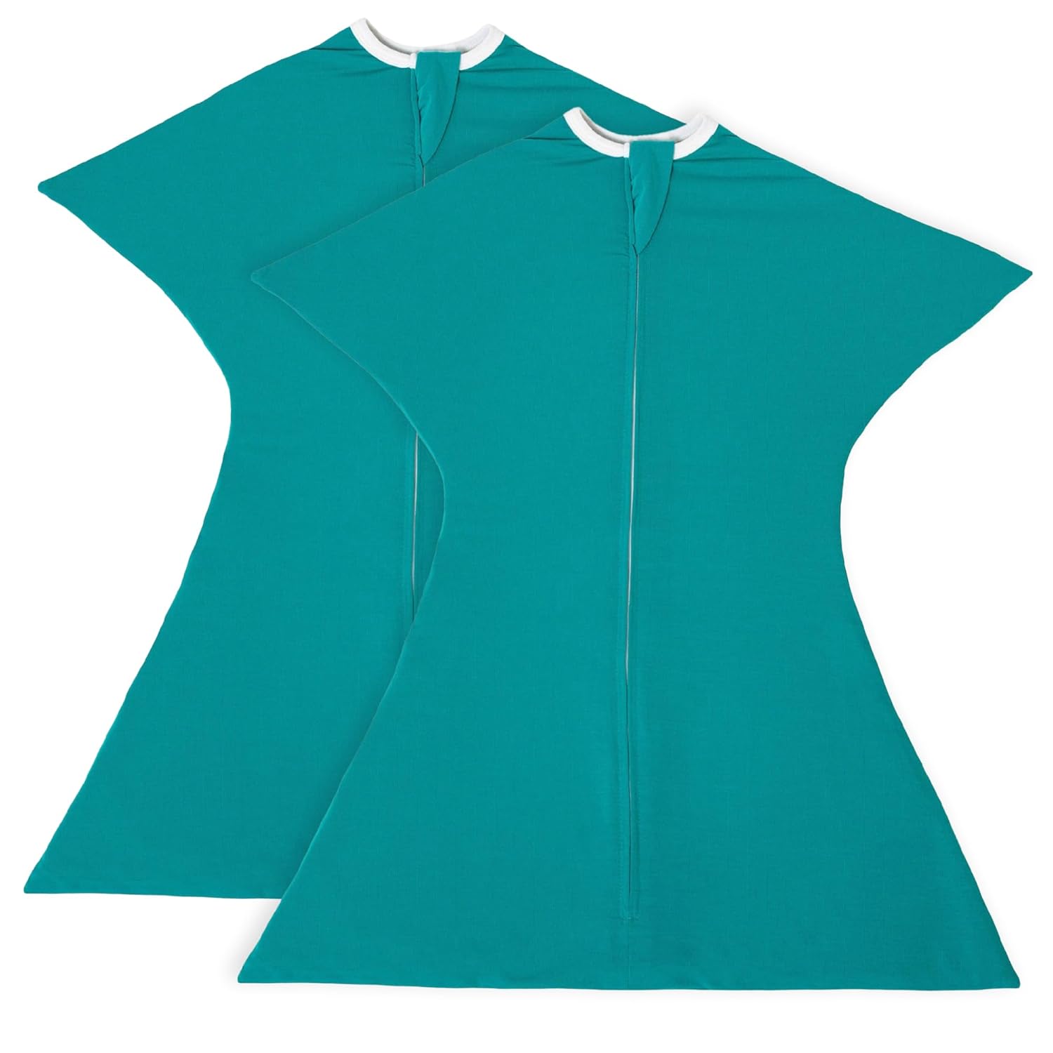 SleepingBaby Zipadee-Zip Transition Swaddle - Cozy Baby Swaddle Blanket with Zipper Convenience - Roomy Wearable Blanket for Easy Diaper Changes - Classic Lavender, Medium (6-12 Month) - 2 Pack