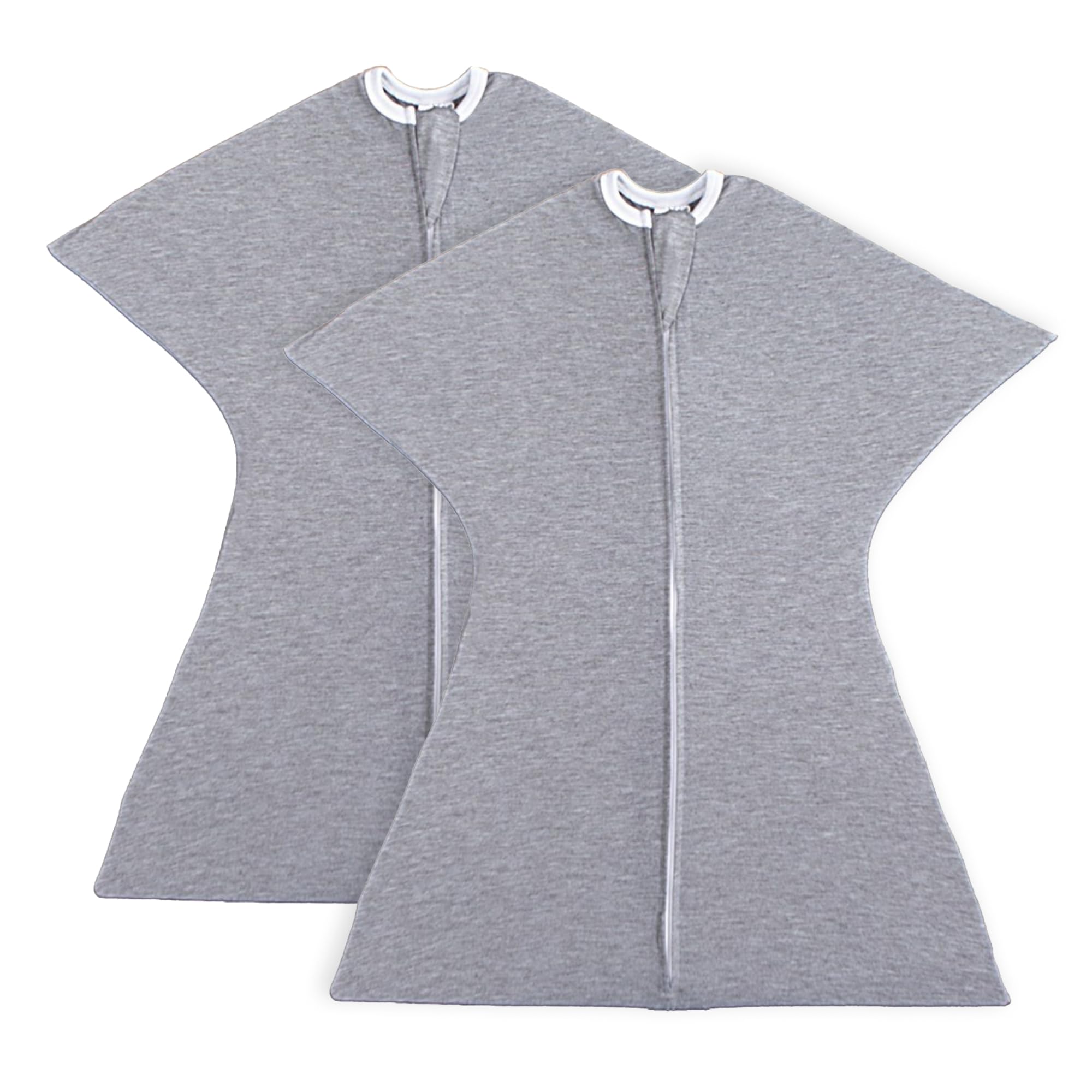 SleepingBaby Zipadee-Zip Transition Swaddle - Cozy Baby Swaddle Blanket with Zipper Convenience - Roomy Wearable Blanket for Easy Diaper Changes - Classic Lavender, Medium (6-12 Month) - 2 Pack