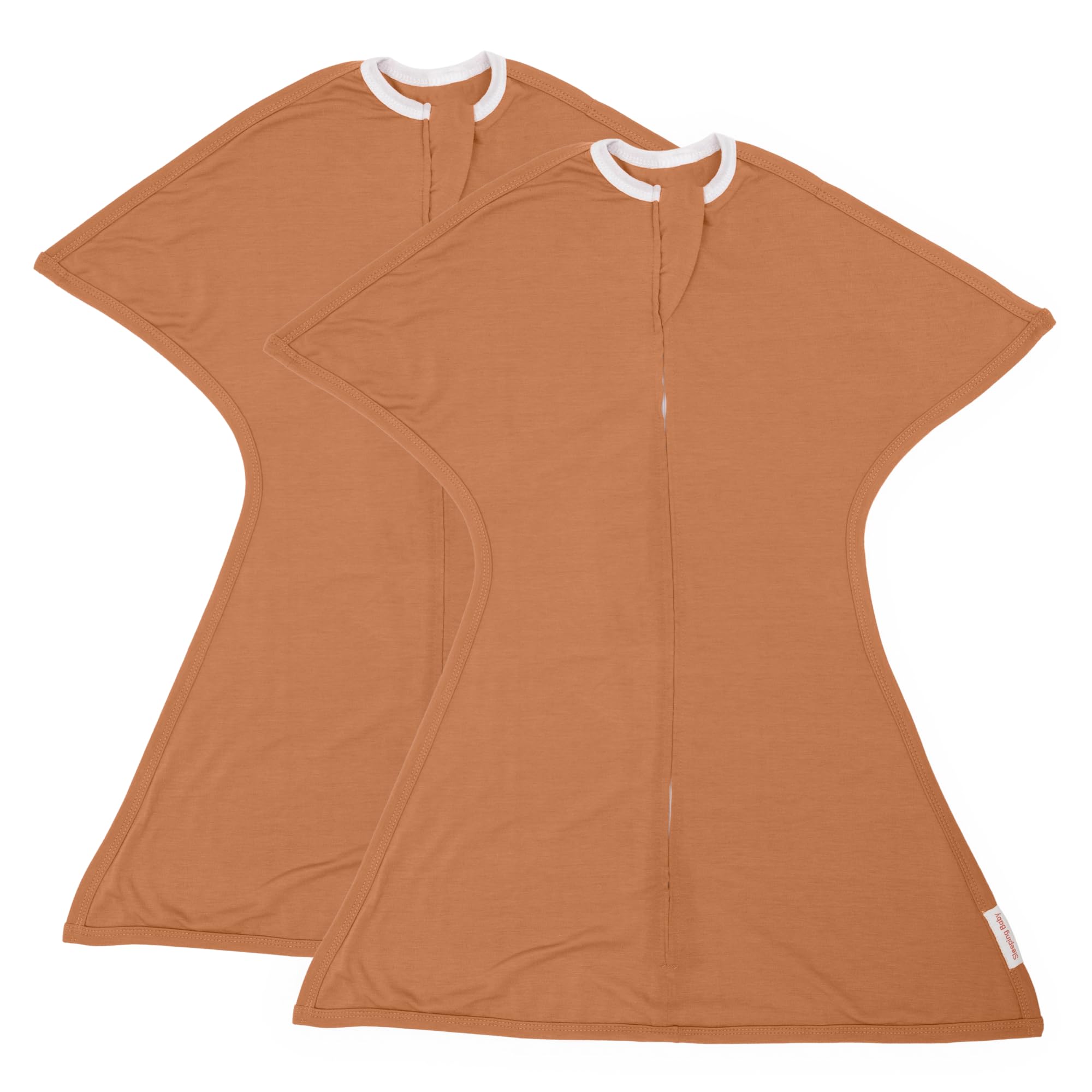 SleepingBaby Zipadee-Zip Transition Swaddle - Cozy Baby Swaddle Blanket with Zipper Convenience - Roomy Wearable Blanket for Easy Diaper Changes - Classic Lavender, Medium (6-12 Month) - 2 Pack