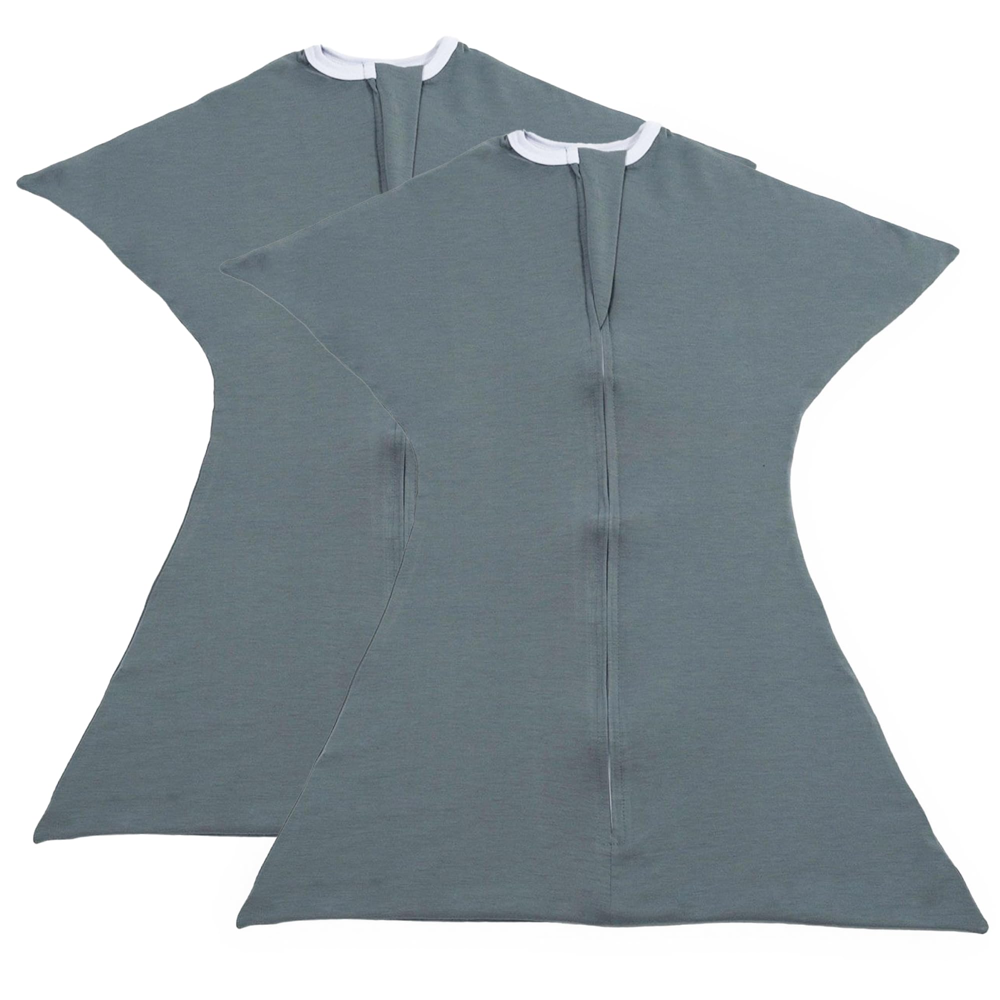 SleepingBaby Zipadee-Zip Transition Swaddle - Cozy Baby Swaddle Blanket with Zipper Convenience - Roomy Wearable Blanket for Easy Diaper Changes - Classic Lavender, Medium (6-12 Month) - 2 Pack