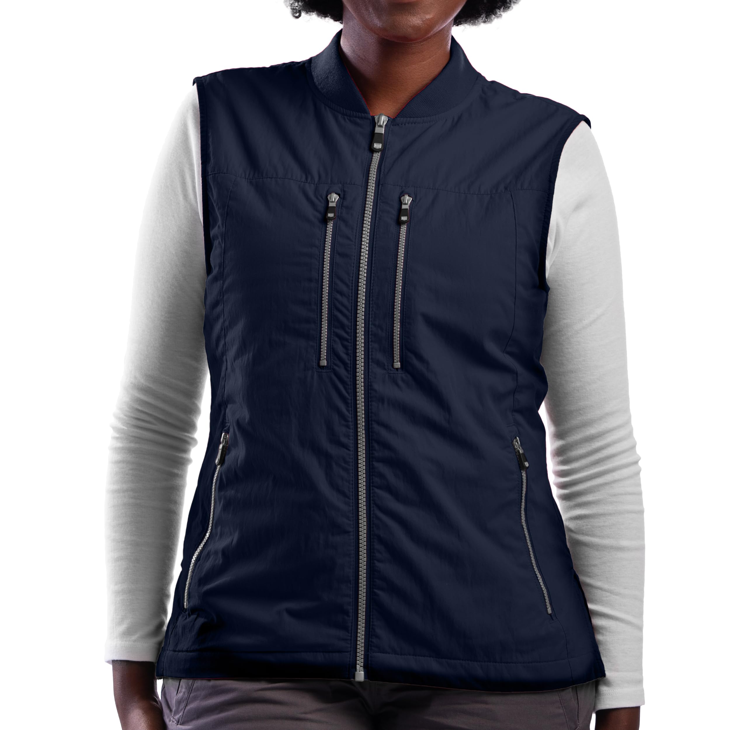 SCOTTeVEST 101 Vest for Women - 9 Hidden Pockets - Water Repellent for Travel & More