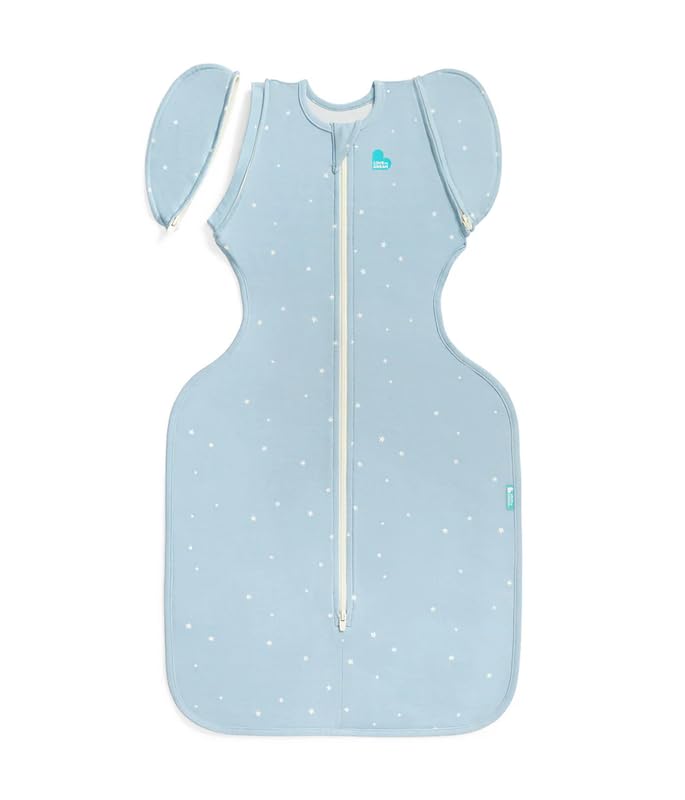 Love to Dream Swaddle Up Transition Swaddle, Patented Zip-Off Wings, Gently Help Baby Transition from Being Swaddled to Arms Free When Showing Signs of Rolling, 1.0 TOG, 13-19 lbs, Gray