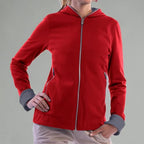 SCOTTeVEST Glow Hoodie for Women - 18 Hidden Pockets - Lightweight Zip Up Sweatshirt for Travel & More