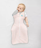 Love to Dream Swaddle Up Transition Swaddle, Patented Zip-Off Wings, Gently Help Baby Transition from Being Swaddled to Arms Free When Showing Signs of Rolling, 1.0 TOG, 13-19 lbs, Gray