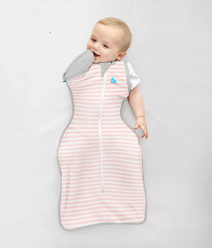 Love to Dream Swaddle Up Transition Swaddle, Patented Zip-Off Wings, Gently Help Baby Transition from Being Swaddled to Arms Free When Showing Signs of Rolling, 1.0 TOG, 13-19 lbs, Gray