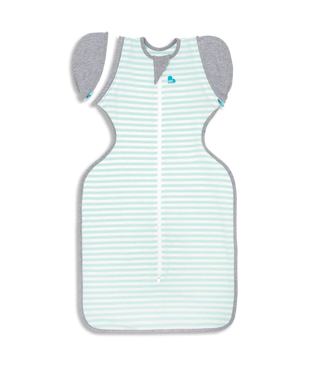 Love to Dream Swaddle Up Transition Swaddle, Patented Zip-Off Wings, Gently Help Baby Transition from Being Swaddled to Arms Free When Showing Signs of Rolling, 1.0 TOG, 13-19 lbs, Gray