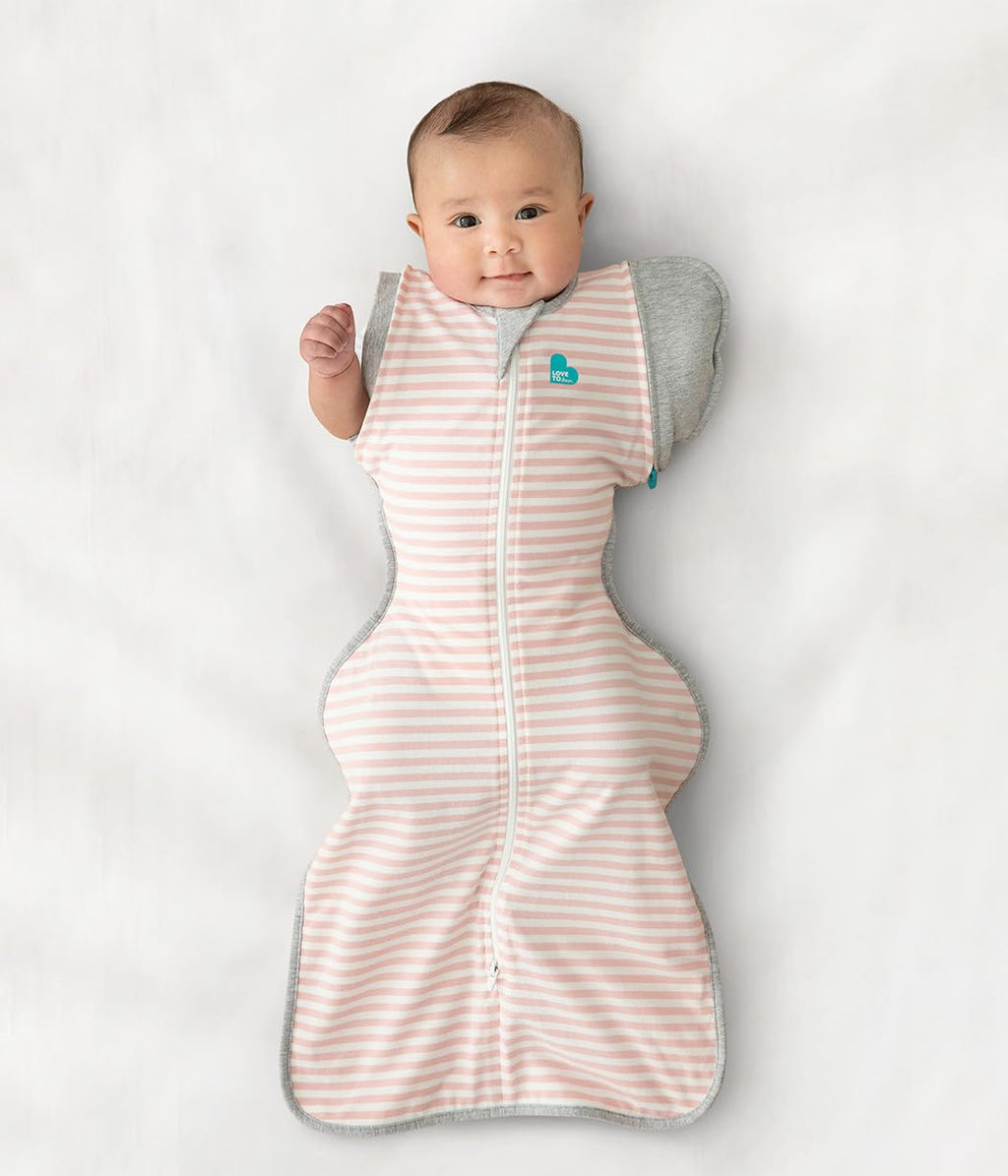 Love to Dream Swaddle Up Transition Swaddle, Patented Zip-Off Wings, Gently Help Baby Transition from Being Swaddled to Arms Free When Showing Signs of Rolling, 1.0 TOG, 13-19 lbs, Gray