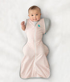 Love to Dream Swaddle Up Transition Swaddle, Patented Zip-Off Wings, Gently Help Baby Transition from Being Swaddled to Arms Free When Showing Signs of Rolling, 1.0 TOG, 13-19 lbs, Gray