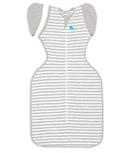 Love to Dream Swaddle Up Transition Swaddle, Patented Zip-Off Wings, Gently Help Baby Transition from Being Swaddled to Arms Free When Showing Signs of Rolling, 1.0 TOG, 13-19 lbs, Gray