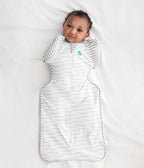 Love to Dream Swaddle Up Transition Swaddle, Patented Zip-Off Wings, Gently Help Baby Transition from Being Swaddled to Arms Free When Showing Signs of Rolling, 1.0 TOG, 13-19 lbs, Gray