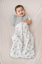 Love to Dream Swaddle Up Transition Swaddle, Patented Zip-Off Wings, Gently Help Baby Transition from Being Swaddled to Arms Free When Showing Signs of Rolling, 1.0 TOG, 13-19 lbs, Gray