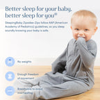 SleepingBaby Zipadee-Zip Transition Swaddle - Cozy Baby Swaddle Blanket with Zipper Convenience - Roomy Wearable Blanket for Easy Diaper Changes - Classic Lavender, Medium (6-12 Month) - 2 Pack