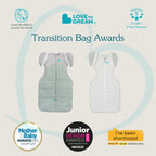 Love to Dream Swaddle Up Transition Swaddle, Patented Zip-Off Wings, Gently Help Baby Transition from Being Swaddled to Arms Free When Showing Signs of Rolling, 1.0 TOG, 13-19 lbs, Gray