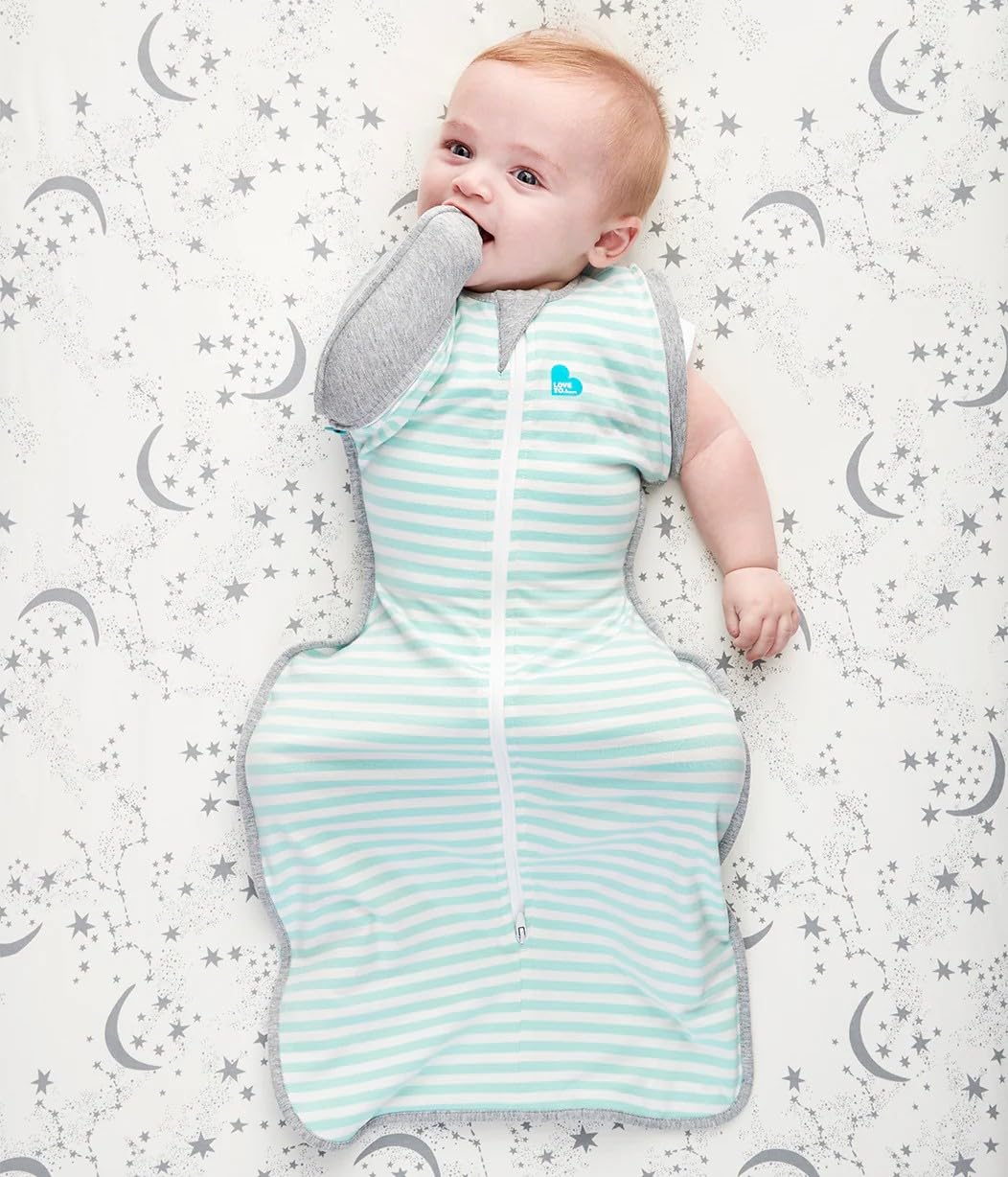 Love to Dream Swaddle Up Transition Swaddle, Patented Zip-Off Wings, Gently Help Baby Transition from Being Swaddled to Arms Free When Showing Signs of Rolling, 1.0 TOG, 13-19 lbs, Gray