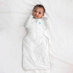 Love to Dream Swaddle Up Transition Swaddle, Patented Zip-Off Wings, Gently Help Baby Transition from Being Swaddled to Arms Free When Showing Signs of Rolling, 1.0 TOG, 13-19 lbs, Gray