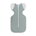 Love to Dream Swaddle Up Transition Swaddle, Patented Zip-Off Wings, Gently Help Baby Transition from Being Swaddled to Arms Free When Showing Signs of Rolling, 1.0 TOG, 13-19 lbs, Gray