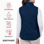 SCOTTeVEST Best Travel Vest for Women - 24 Hidden Pockets - Water Repellent for Travel & More