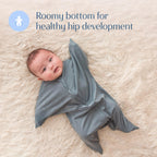 SleepingBaby Zipadee-Zip Transition Swaddle - Cozy Baby Swaddle Blanket with Zipper Convenience - Roomy Wearable Blanket for Easy Diaper Changes - Classic Lavender, Medium (6-12 Month) - 2 Pack