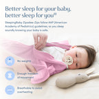 SleepingBaby Zipadee-Zip Transition Swaddle - Cozy Baby Swaddle Blanket with Zipper Convenience - Roomy Wearable Blanket for Easy Diaper Changes - Classic Lavender, Medium (6-12 Month) - 2 Pack