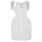 Love to Dream Swaddle Up Transition Swaddle, Patented Zip-Off Wings, Gently Help Baby Transition from Being Swaddled to Arms Free When Showing Signs of Rolling, 1.0 TOG, 13-19 lbs, Gray