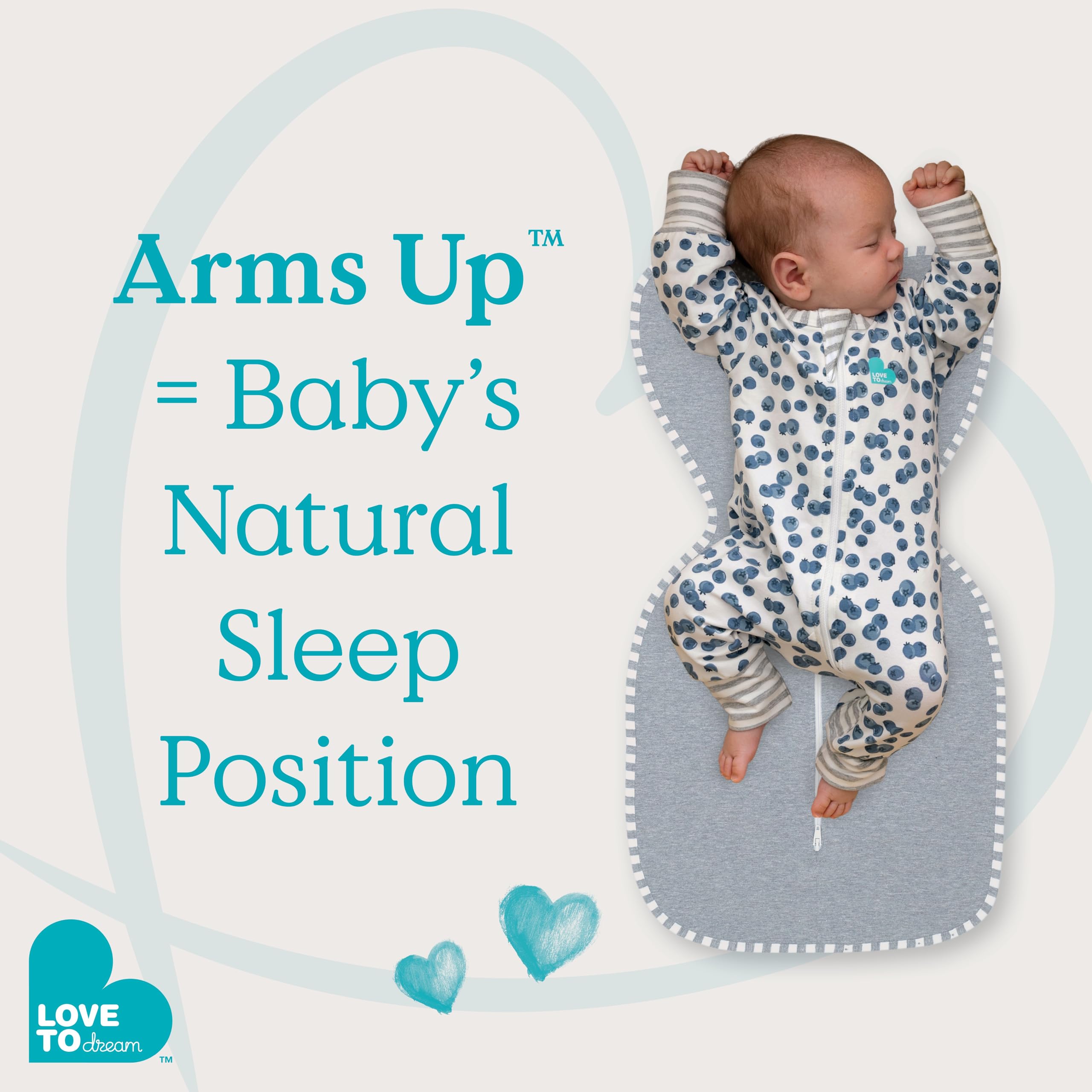 Love to Dream Swaddle Up Transition Swaddle, Patented Zip-Off Wings, Gently Help Baby Transition from Being Swaddled to Arms Free When Showing Signs of Rolling, 1.0 TOG, 13-19 lbs, Gray