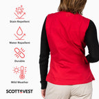SCOTTeVEST 101 Vest for Women - 9 Hidden Pockets - Water Repellent for Travel & More