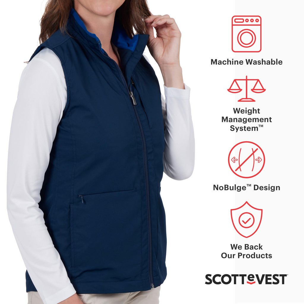SCOTTeVEST Best Travel Vest for Women - 24 Hidden Pockets - Water Repellent for Travel & More