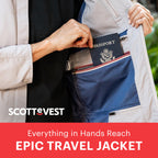 SCOTTeVEST Epic Travel Jacket for Women - 22 Hidden Pockets - Soft Shell Coat - Pickpocket Proof Clothing