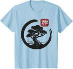 Bonsai Tree Zen Buddhist Enso Circle T-Shirt