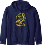 Bonsai Tree Zen Japanese Zip Hoodie