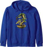 Bonsai Tree Zen Japanese Zip Hoodie